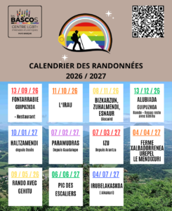 randonneurs,calendrier,programme,randonnée,pays basque,LGBT,lgbt+